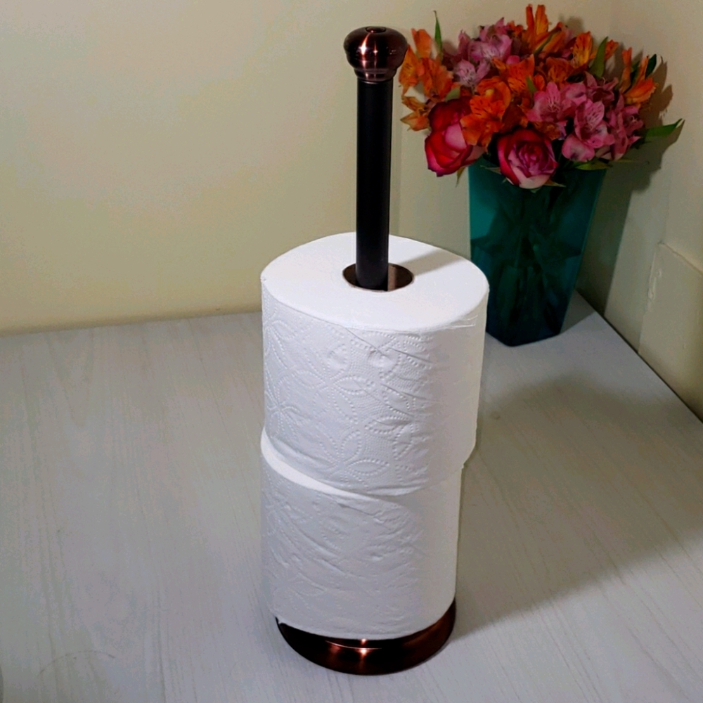 Metal Toilet Tissue Roll Holder ( Bronze color)